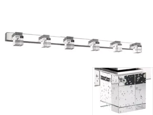 Kinkiet LED 80 cm Barwa ciepła bąbelki nad lustro Lampa łazienkowa LDK36WW-800-11