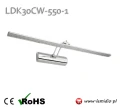 Kinkiet LED 55 cm Barwa zimna Lampa nad obraz lustro LDK30CW-550-1 [4]