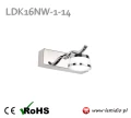 Kinkiet LED 16 cm Barwa neutralna 4000 K Lampa nad lustro łazienkowy LDK16NW-1-14 [3]