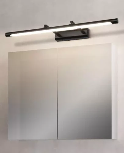 Kinkiet LED czarny 72 cm wysuwany nad szafkę w łazience 4000 K Barwa neutralna nad obraz lub lustro LDK80NW-720-25-B