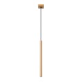 Lampa wisząca długa złota jeden klosz 120 cm G9