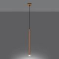 Lampa wisząca długa złota jeden klosz 120 cm G9 [3]