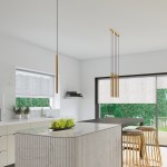 Lampa wisząca długa złota jeden klosz 120 cm G9