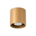 Plafon złoty okrągły aluminiowy 10/10/10 cm GU10