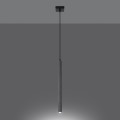 Lampa wisząca na listwie szara betonowa jeden klosz G9 [3]