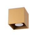 Plafon oprawa sufitowa złota kwadratowa 10 x 10 cm GU10