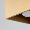 Plafon oprawa sufitowa złota kwadratowa 10 x 10 cm GU10 [4]