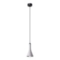 Lampa wisząca betonowa pojedyncza szara dzwonek E14 nad stół wyspę lub kuchenną