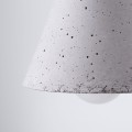 Lampa wisząca betonowa pojedyncza szara dzwonek E14 nad stół wyspę lub kuchenną [4]