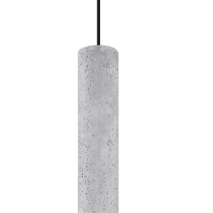 Lampa wisząca betonowa szara jeden klosz GU10