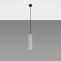 Lampa wisząca betonowa szara jeden klosz GU10 [2]