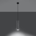 Lampa wisząca betonowa szara jeden klosz GU10 [3]