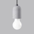 Kinkiet betonowy pojedynczy szaro-czarny E27 50 cm surowy styl loft [5]