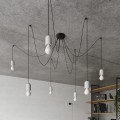 Kinkiet betonowy pojedynczy szaro-czarny E27 50 cm surowy styl loft - wymiar