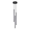 Lampa wisząca betonowa szara trzy klosze 115 cm G9