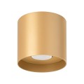 Plafon złoty okrągły aluminiowy 12/12/11 cm GU10