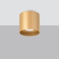 Plafon złoty okrągły aluminiowy 12/12/11 cm GU10 [2]
