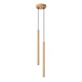 Lampa wisząca długa złota dwa klosze tuby nad stół do salonu, jadalni, sypialni 118 cm G9