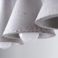 Lampa wisząca betonowa szara trzy klosze dzwonki lampa sufitowa nad stół do jadalni i kuchni E14 [4]