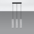 Lampa wisząca betonowa szara trzy klosze nad stół do kuchni  GU10 [2]