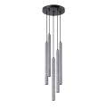 Lampa wisząca betonowa szara pięć kloszy 110 cm G9 lampa sufitowa do salonu