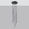Lampa wisząca betonowa szara pięć kloszy 110 cm G9 lampa sufitowa do sypialni [2]