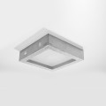 Plafon betonowy LED szary kwadratowy 33/33/8 cm lampa sufitowa do komercyjnych wnętrz [2]
