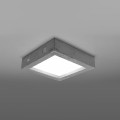 Plafon betonowy LED szary kwadratowy 33/33/8 cm lampa sufitowa do biura [3]