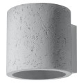 Kinkiet betonowy szary G9 loft 10/12/10 cm lampa na ścianę okrągła walec świeci góra dół