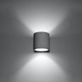 Kinkiet betonowy szary G9 loft 10/12/10 cm [3] lampa na ścianę do domu, biura, restauracji, baru
