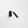 Kinkiet pojedynczy czarny stalowy G9 oczko 3/10/20 cm [2] lampa ruchoma, regulowana, punktowa do korytarza
