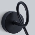 Kinkiet pojedynczy czarny metalowy z pręcikami do domu, biura, restauracji, pubu, kafejki E14 10/15 cm [4]