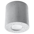 Plafon betonowy walec szary 10 x 10 cm GU10 oczko Lampa do domu, biura, komercyjnych wnętrz