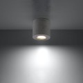 Plafon betonowy walec szary 10 x 10 cm GU10 oczko [3] Lampa sufitowa do restauracji, hotelu, gabinetu