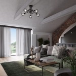 Żyrandol trzy klosze 10/15 cm czarny metalowy