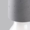 Lampa wisząca betonowa pojedyncza szaro czarna E27 190 cm loft styl industrialny [5]