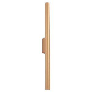 Kinkiet  stalowy pionowy złoty 50 cm G9