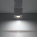 Plafon betonowy szary 10 x 10 cm GU10 [3]