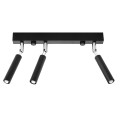 Plafon na listwie 35 cm trzy klosze czarny ruchomy