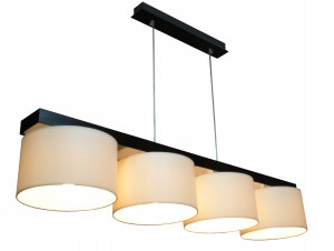 Lampa sufitowa wisząca drewniana + abażur 108 cm. Różne kolory do wyboru.