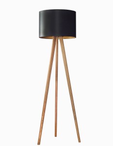 Lampa podłogowa 165 cm stojąca Loft TROJNÓG, DĄB, ABAŻUR. Różne kolory. 