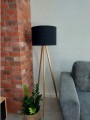 Lampa podłogowa 165 cm stojąca Loft TROJNÓG, DĄB, ABAŻUR. Różne kolory. [2]