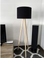 Lampa podłogowa 165 cm stojąca Loft TROJNÓG, DĄB, ABAŻUR. Różne kolory. [8]