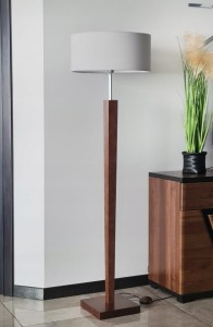 Lampa podłogowa stojąca 154 cm. Różne kolory drewna i abażuru do wyboru.