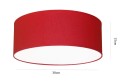 Lampa sufitowa z abażurem 30 cm plafon czarny, biały - różne kolory. Żyrandol. Kolor abażuru czerwony. Wymiar.