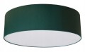 Lampa sufitowa z abażurem 30 cm plafon czarny, biały - różne kolory. Żyrandol. Kolor abażuru zielony.