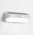 Lampa SOLAR LED z czujnikiem ruchu zewnętrzna biała do ogrodu podświetlenie ścieżek [15]