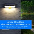 Lampa SOLAR solarna LED z czujnikiem ruchu zewnętrzna biała do ogrodu podświetlenie ścieżek garden IP65 wodoodporna trwała. Informacje jak działa lampa SOLAR.