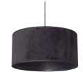 Lampa sufitowa wisząca 40 cm czarny WELUR. Żyrandol czarny. Abażur. Lampa do sypialni, salonu, restauracji, hotelu, holu