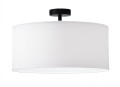 Lampa sufitowa 45 cm plafon czarny, biały - różne kolory. Żyrandol. Kolor abażuru biały. Lampa do hotelu, restauracji, kafejki, do domu.